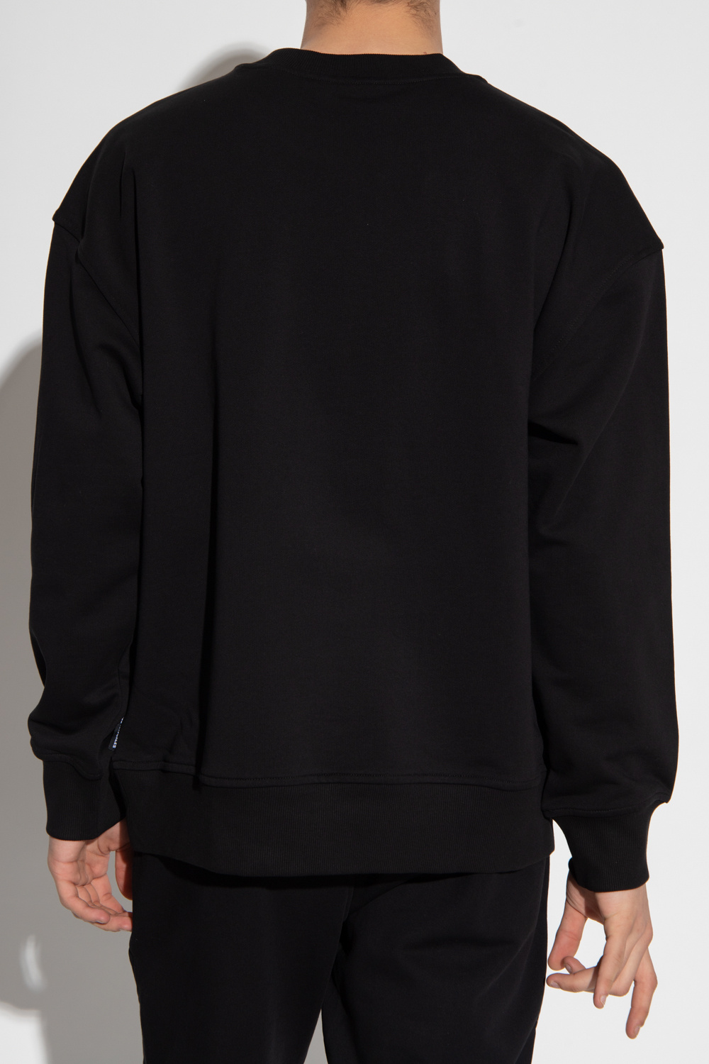 Black Sweatshirt with logo Moose Knuckles